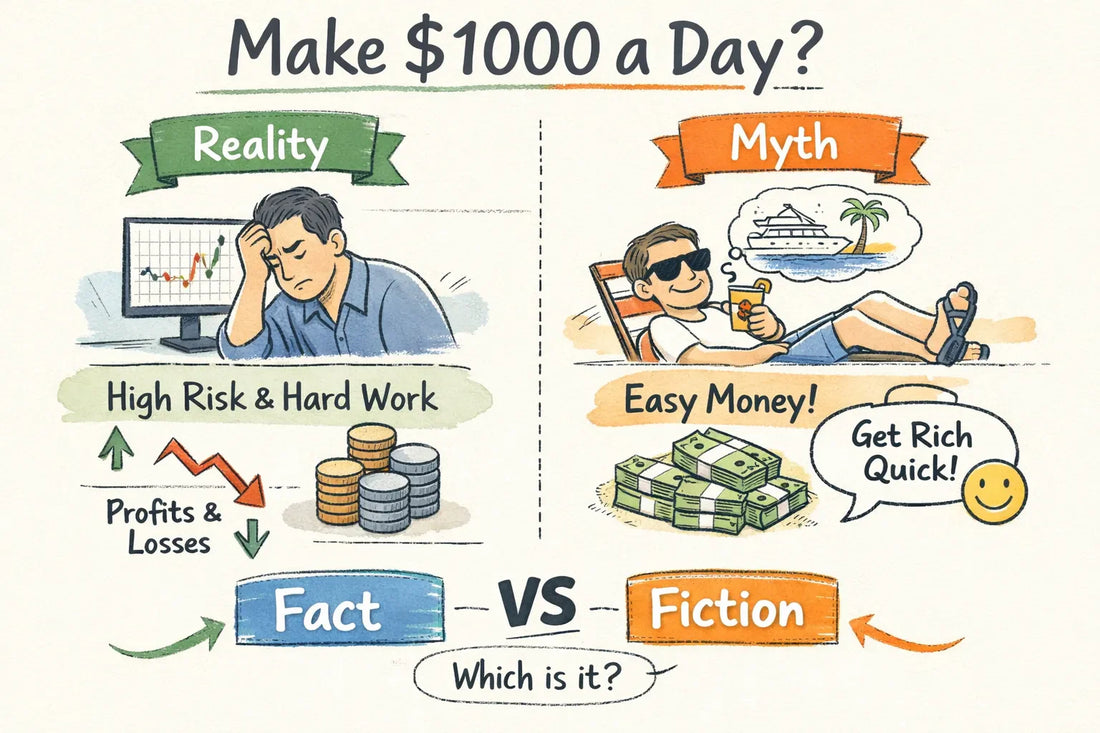 Can You Make 1000 a Day with Day Trading ? Fact vs Fiction